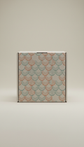 Insulated Shipping Box With Coastline Motif